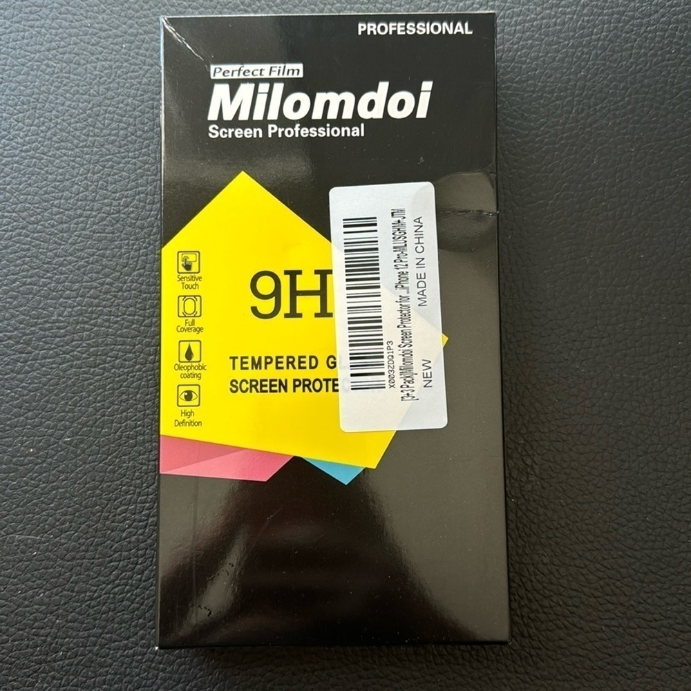 NWT iPhone 12 Pro Tempered Glass Screen Protectors (x2) Camera Lens Covers (x3)